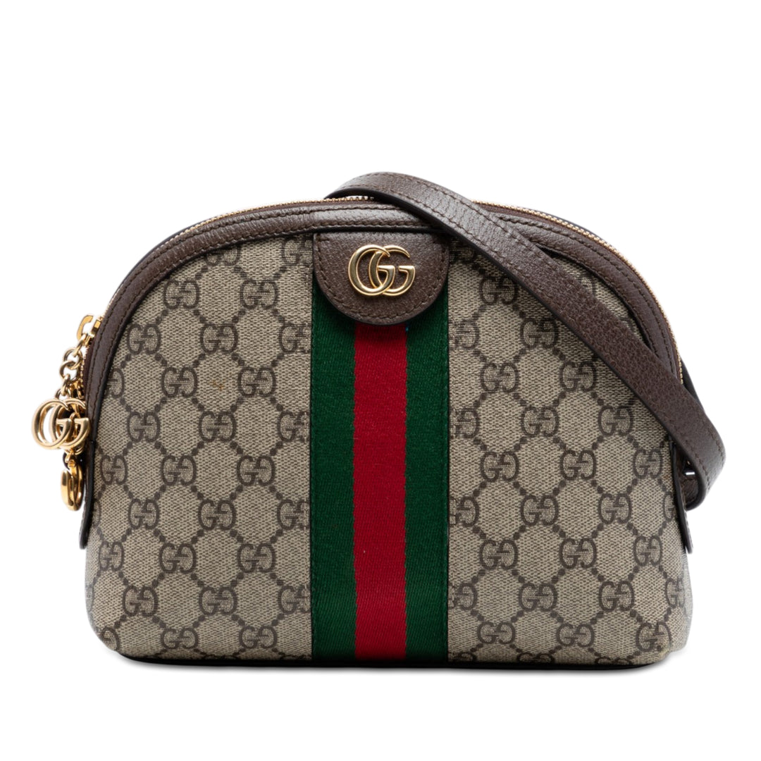 Gucci Small GG Supreme Web Ophidia Dome Sac porté croisé