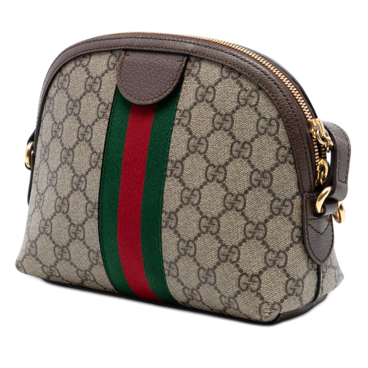 Gucci Small GG Supreme Web Ophidia Dome Sac porté croisé