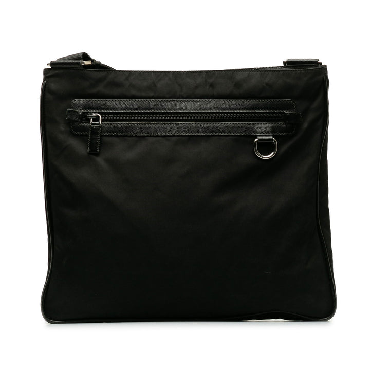 Prada Tessuto Zip Top Crossbody Black - GABY PARIS