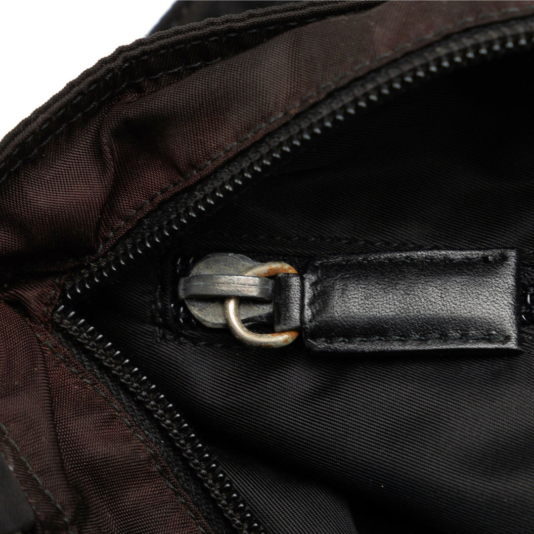 Prada Tessuto Zip Top Crossbody Black - GABY PARIS