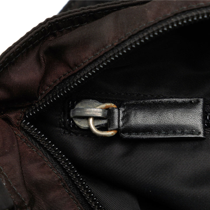 Prada Tessuto Zip Top Crossbody Black - GABY PARIS
