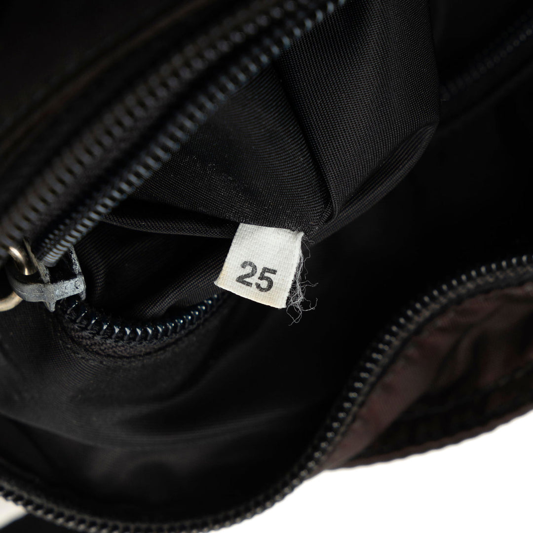 Prada Tessuto Zip Top Crossbody Black - GABY PARIS