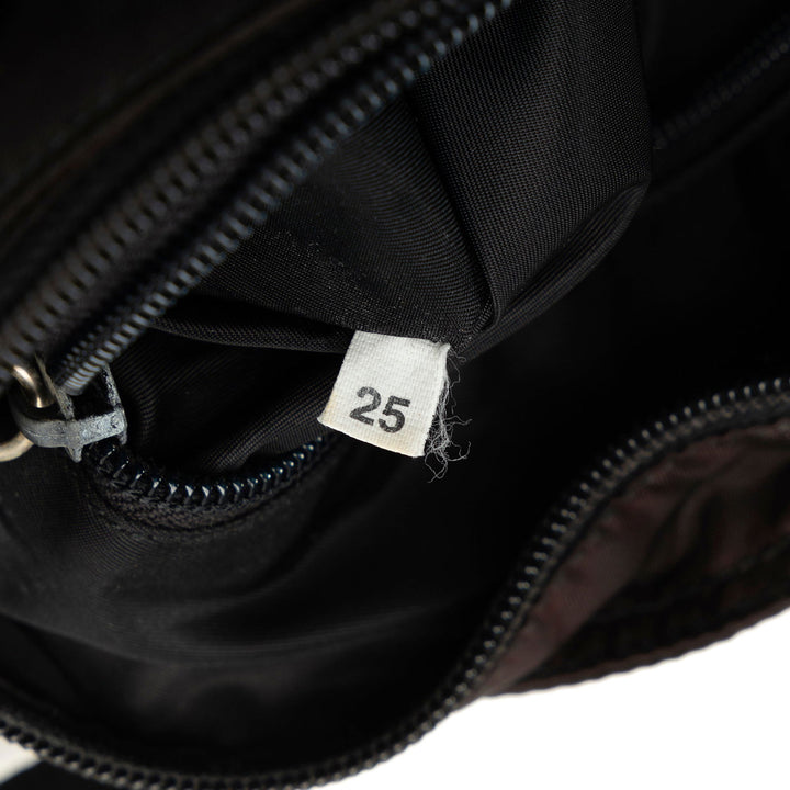 Prada Tessuto Zip Top Crossbody Black - GABY PARIS
