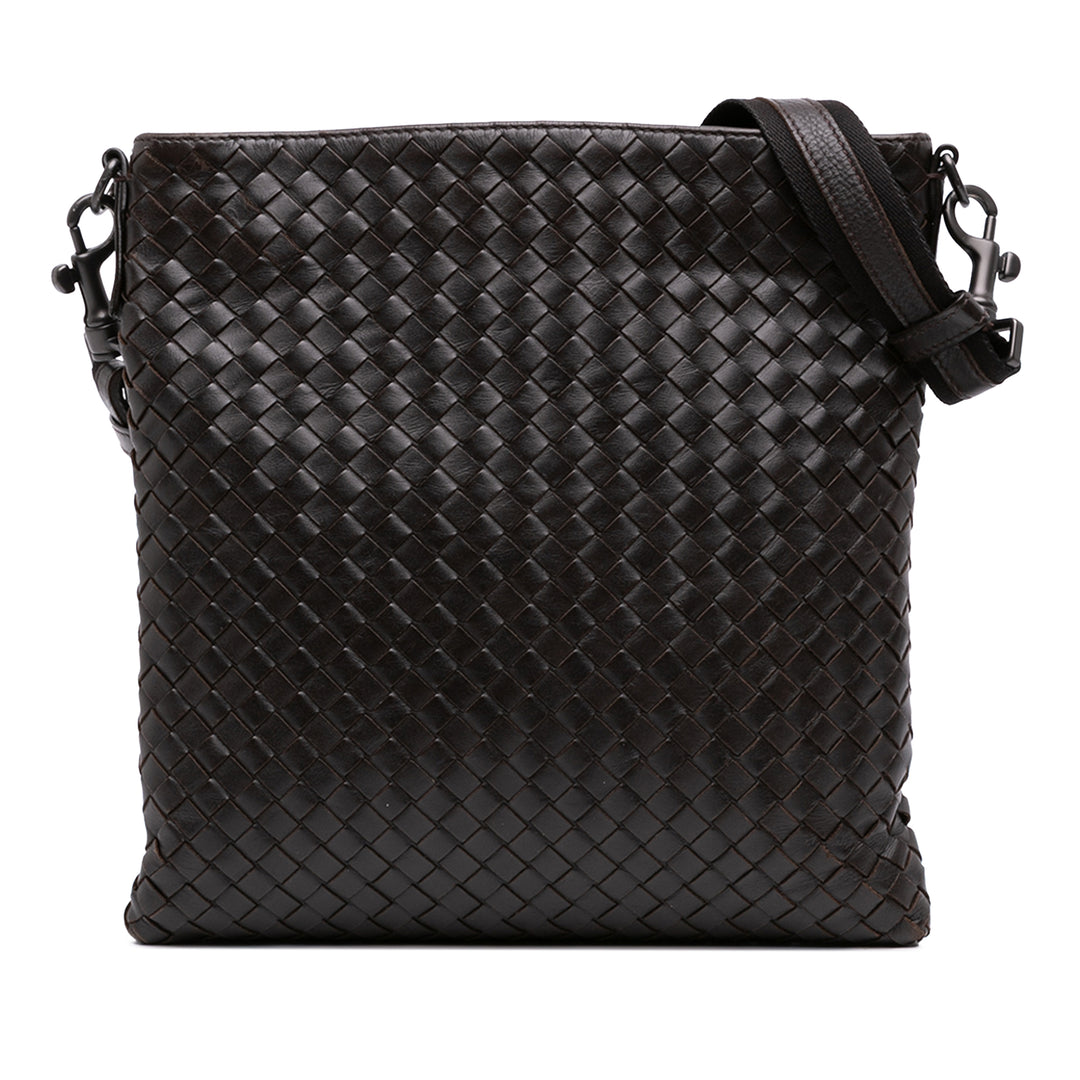 Bottega Veneta Intrecciato VN Sac nappa Marron – vue principale – GABY PARIS