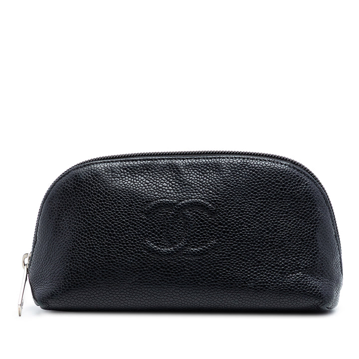 Chanel CC Caviar Cosmetic Pochette