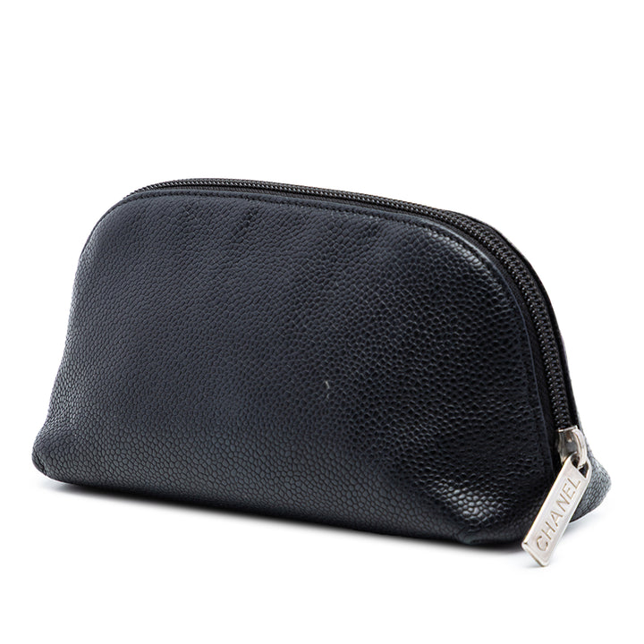 Chanel CC Caviar Cosmetic Pochette