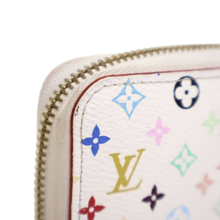 Louis Vuitton Monogram Multicolore Zippy Long Wallet Blanc