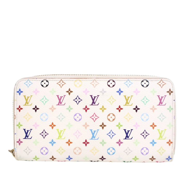 Louis Vuitton Monogram Multicolore Zippy Long Wallet Blanc