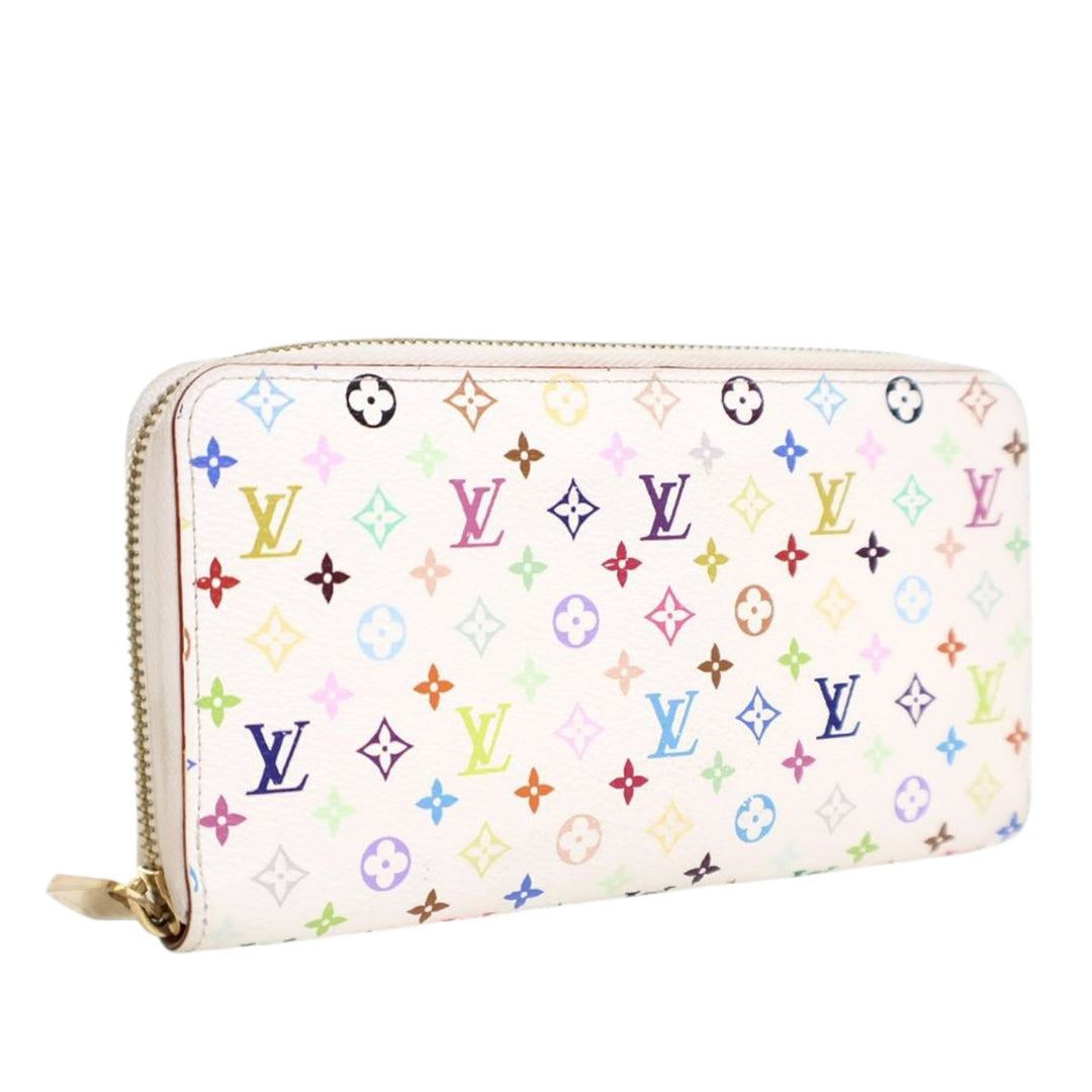 Louis Vuitton Monogram Multicolore Zippy Long Wallet Blanc