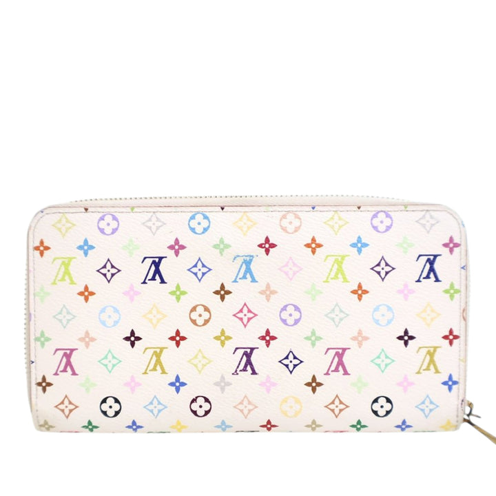 Louis Vuitton Monogram Multicolore Zippy Long Wallet Blanc