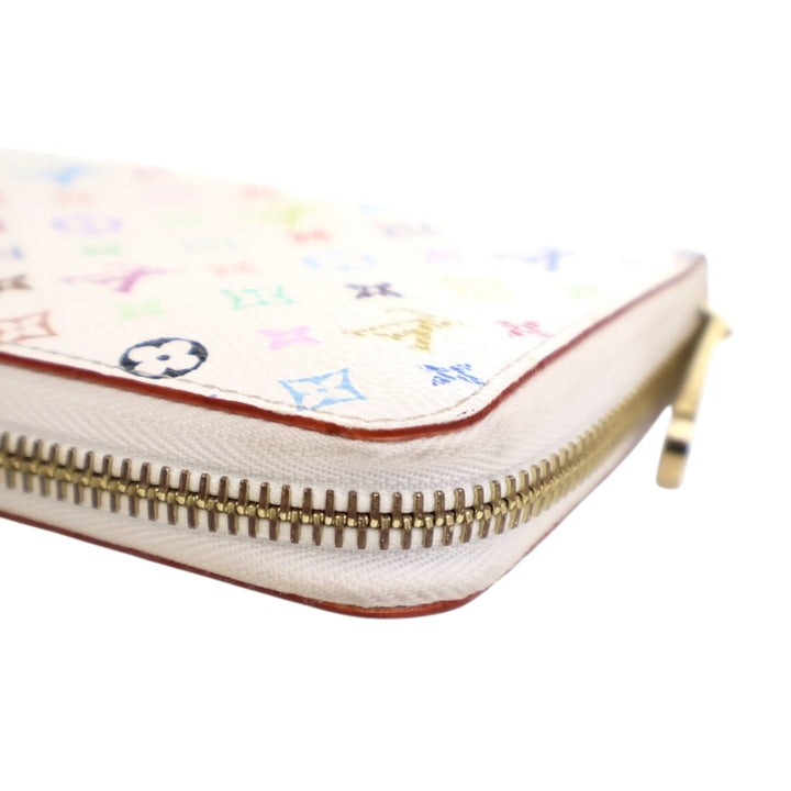 Louis Vuitton Monogram Multicolore Zippy Long Wallet Blanc