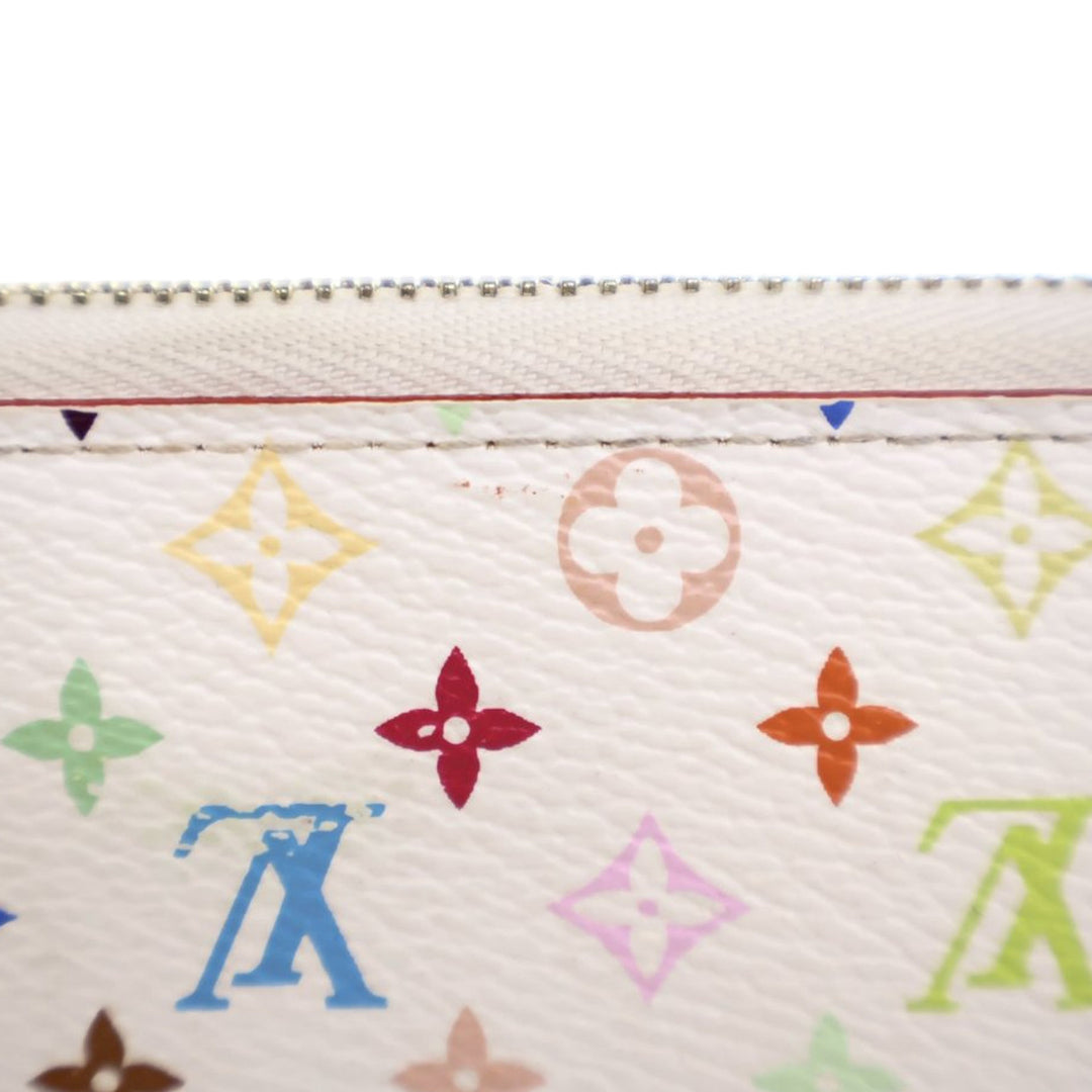 Louis Vuitton Monogram Multicolore Zippy Long Wallet Blanc