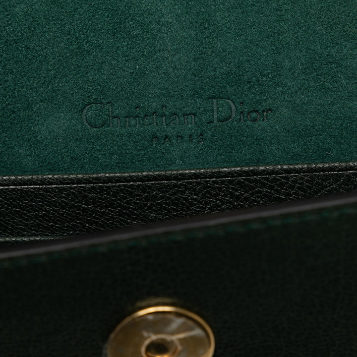 Leather Saddle Belt Bag Green - Gaby Paris