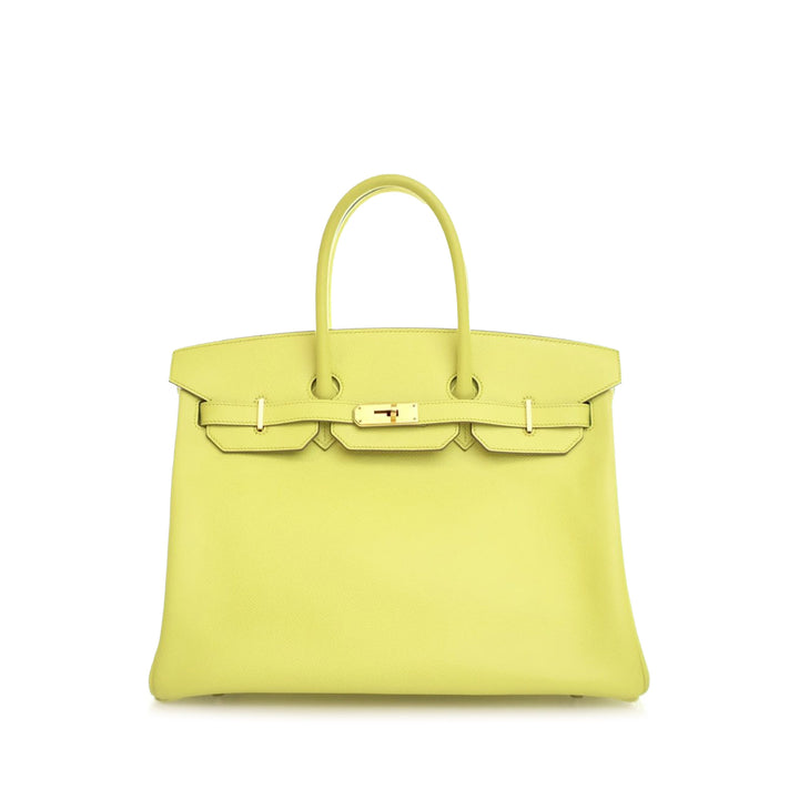 Epsom Birkin Retourne 35 Yellow - Gaby Paris