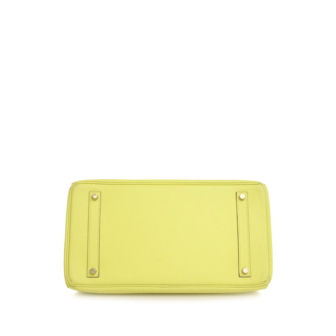 Epsom Birkin Retourne 35 Yellow - Gaby Paris