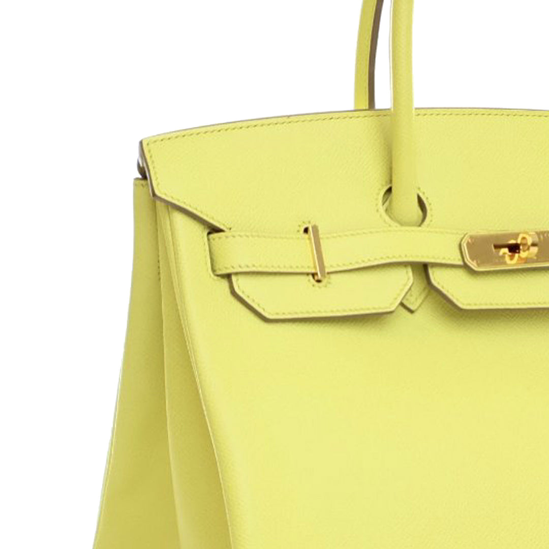 Epsom Birkin Retourne 35 Yellow - Gaby Paris