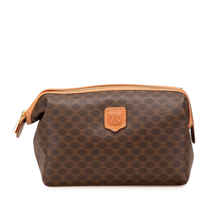 Macadam Coated Canvas Pouch Brown - Gaby Paris