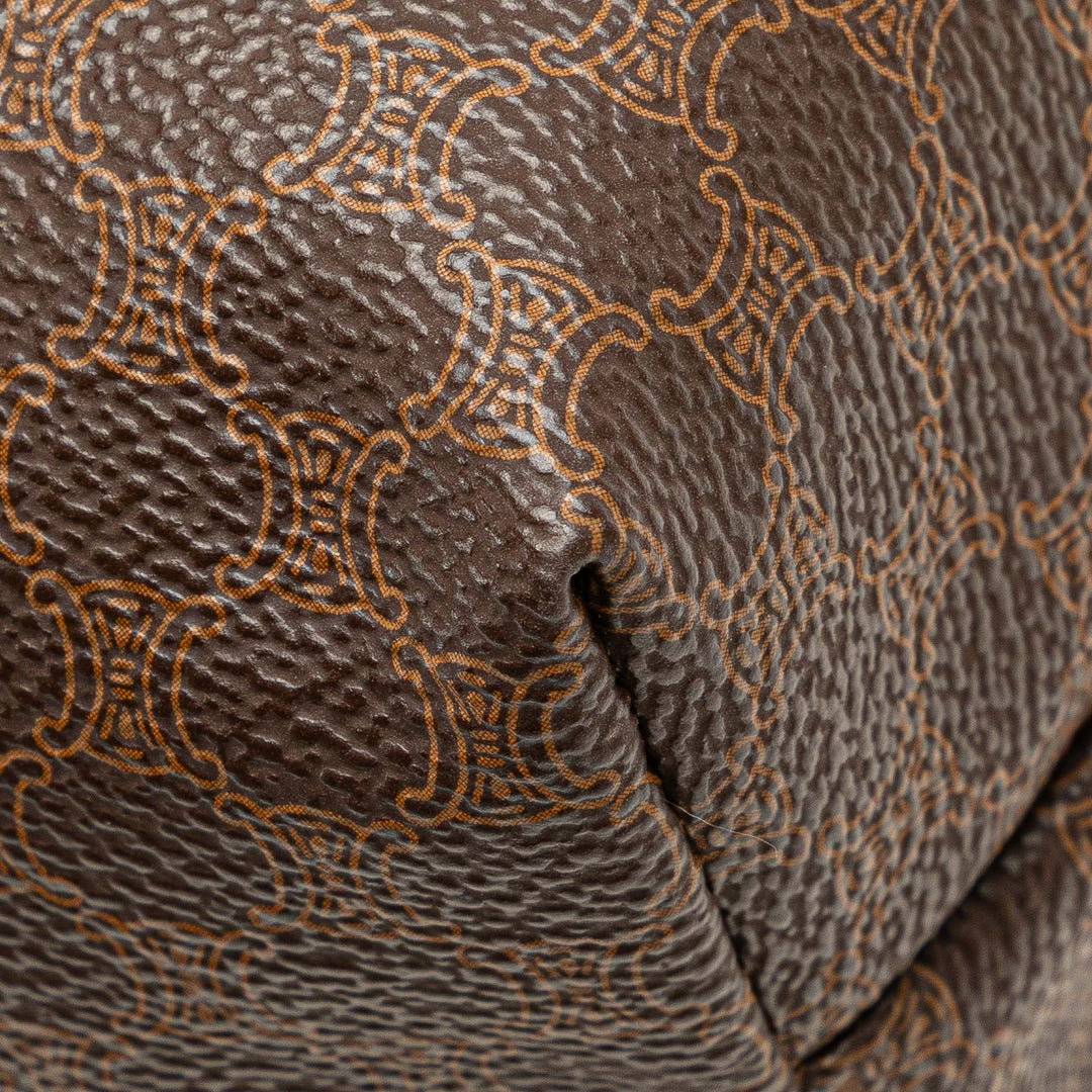 Macadam Coated Canvas Pouch Brown - Gaby Paris