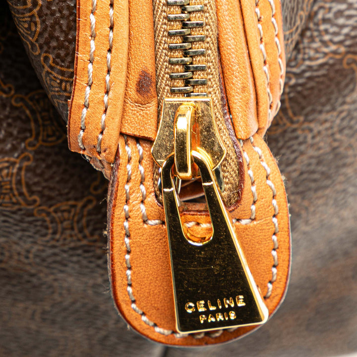 Macadam Coated Canvas Pouch Brown - Gaby Paris