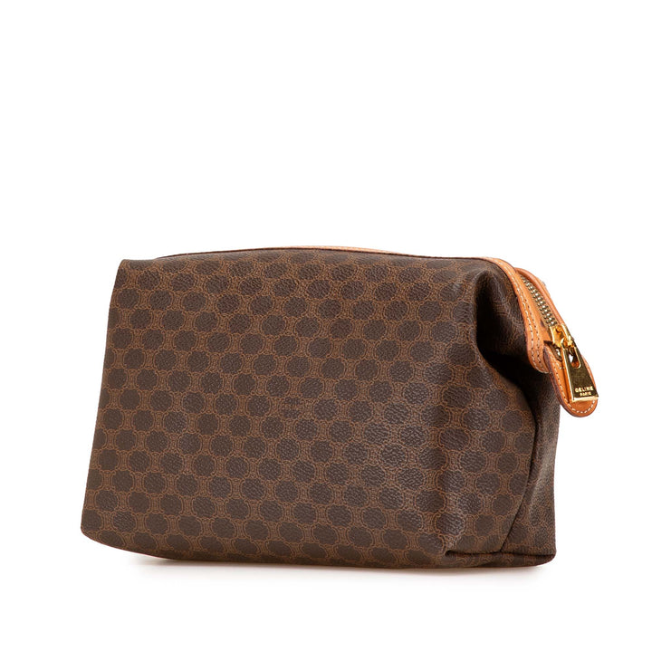Macadam Coated Canvas Pouch Brown - Gaby Paris