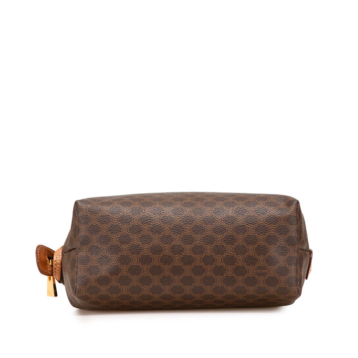 Macadam Coated Canvas Pouch Brown - Gaby Paris