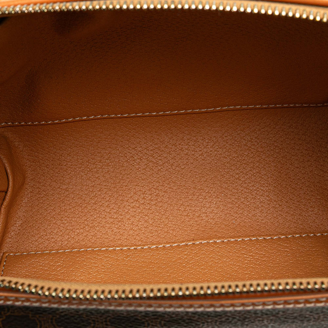 Macadam Coated Canvas Pouch Brown - Gaby Paris