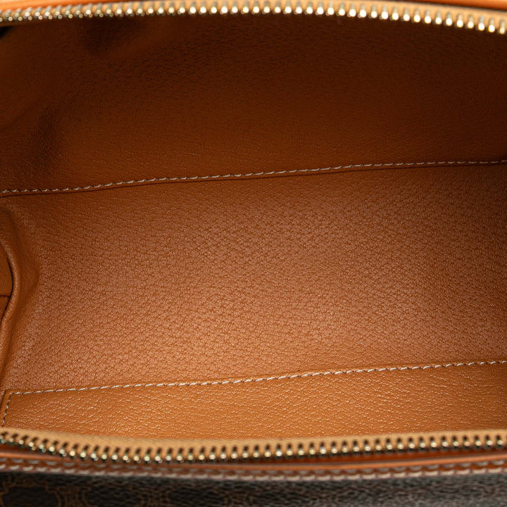 Macadam Coated Canvas Pouch Brown - Gaby Paris