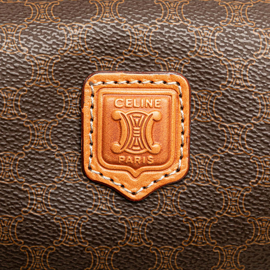 Macadam Coated Canvas Pouch Brown - Gaby Paris