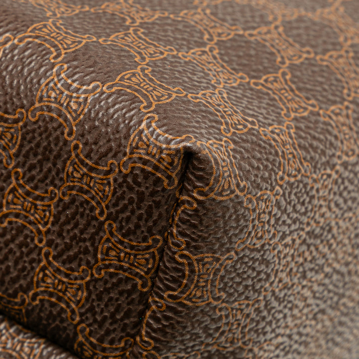 Macadam Coated Canvas Pouch Brown - Gaby Paris