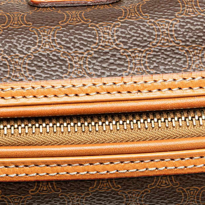 Macadam Coated Canvas Pouch Brown - Gaby Paris