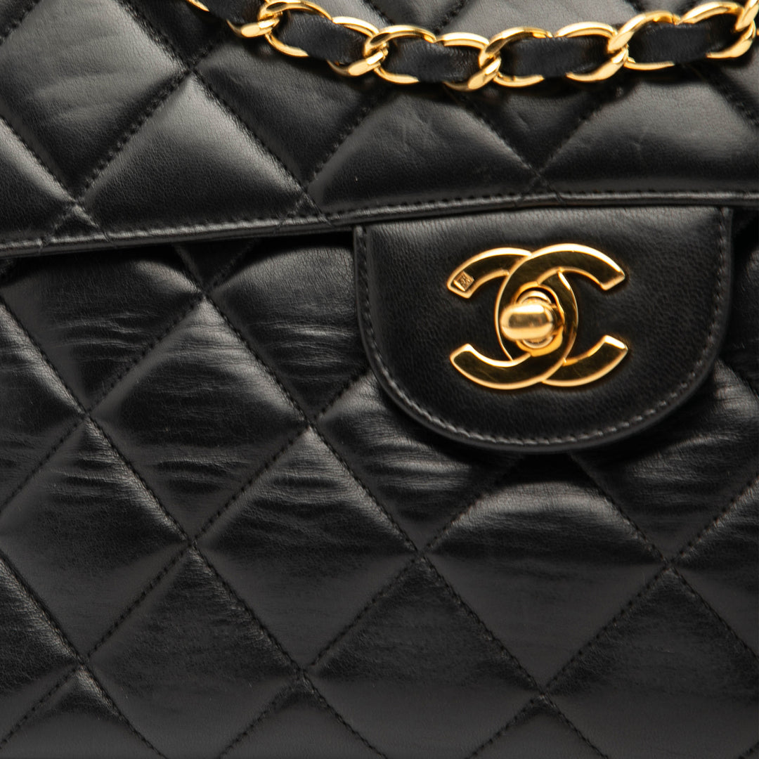 Chanel Jumbo Matelassé Cuir d’agneau Double Sided à rabat