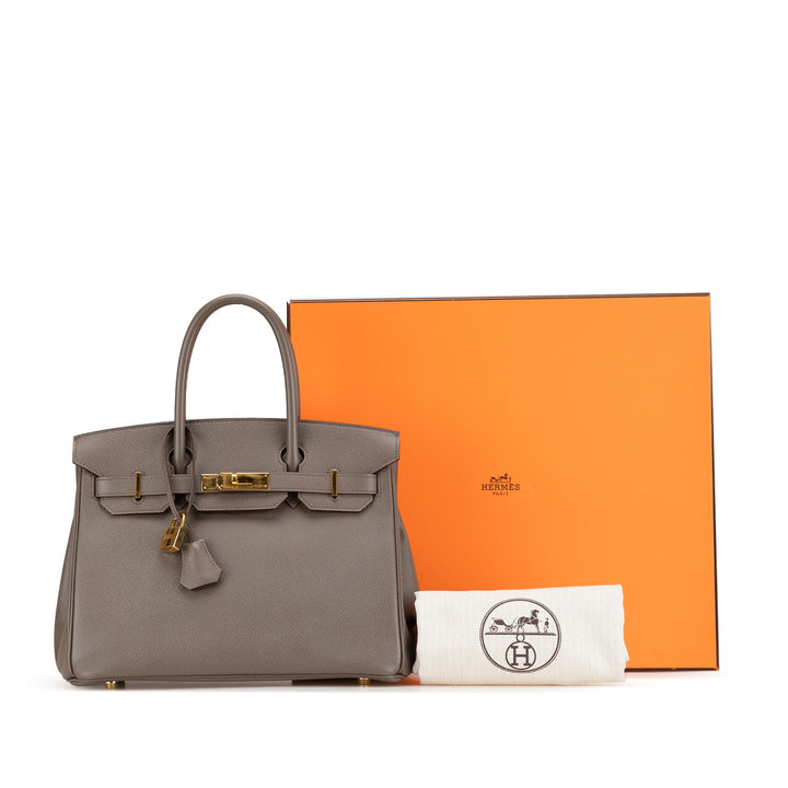 Hermès Epsom Birkin Retourne 30 Marron