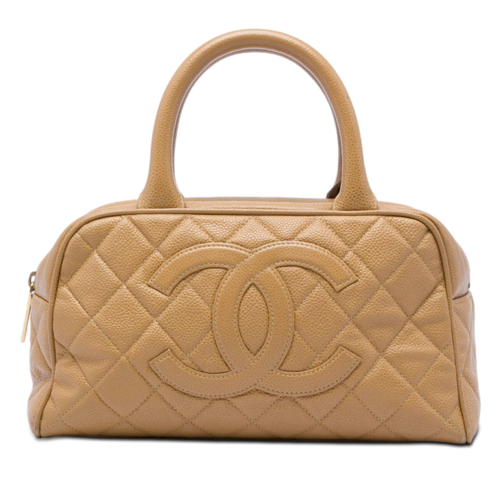 Chanel CC Matelassé Sac bowling Cuir caviar
