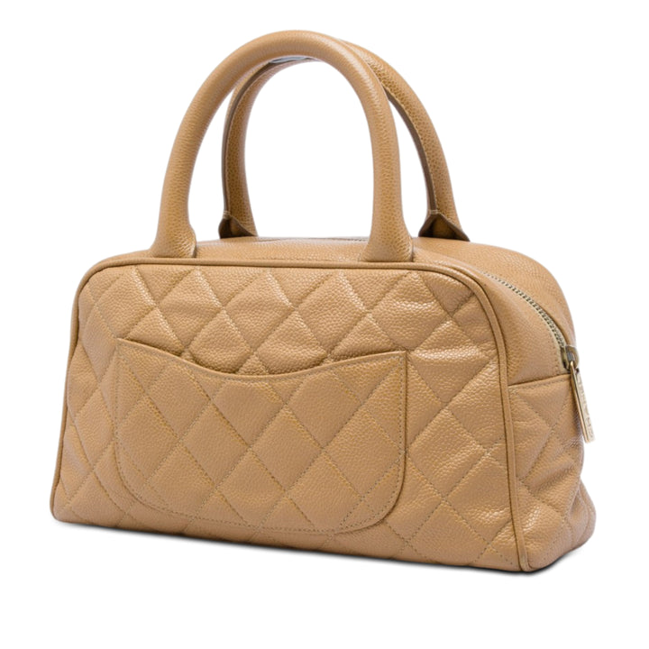 Chanel CC Matelassé Sac bowling Cuir caviar