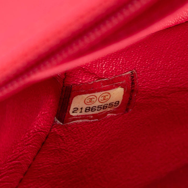 Chanel Mini Rectangular Classic Cuir d’agneau Simple rabat
