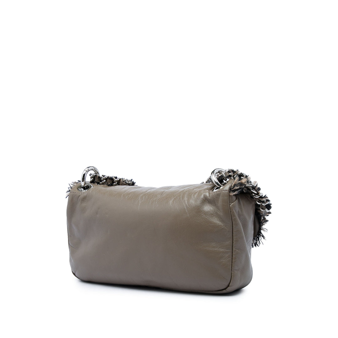 Chanel Funny à rabat Cuir d'agneau Marron – vue 2 – GABY PARIS