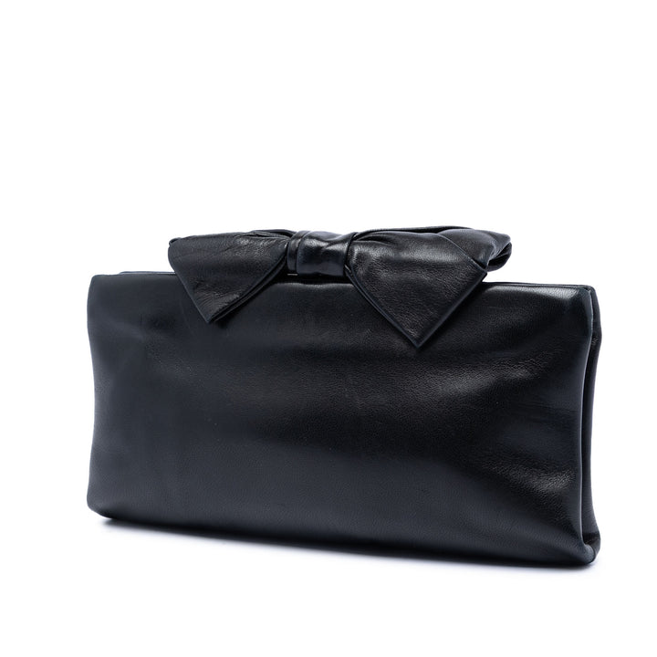 Chanel CC Cuir d’agneau Bow Pochette