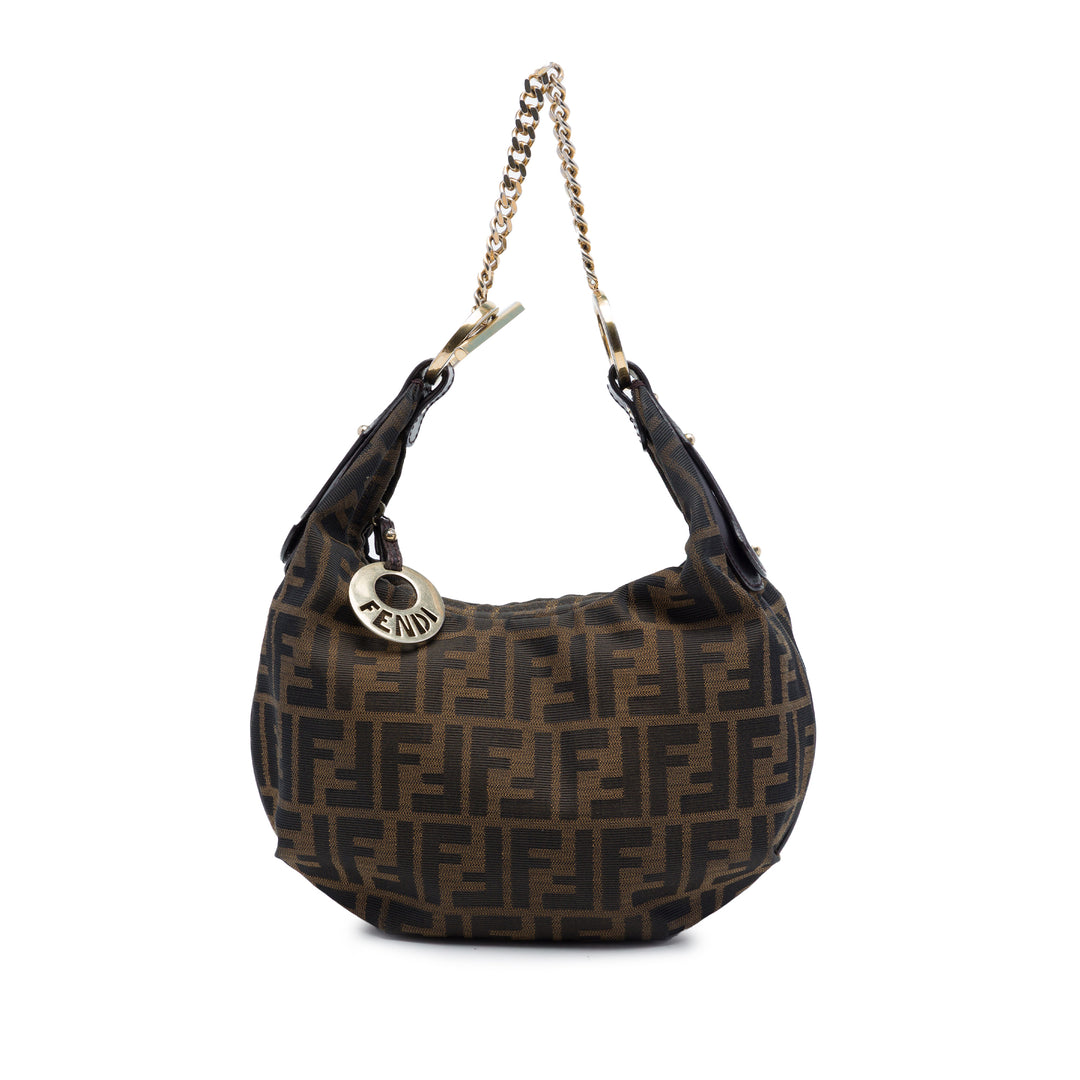 Fendi Zucca Toile Chef Chain Hobo