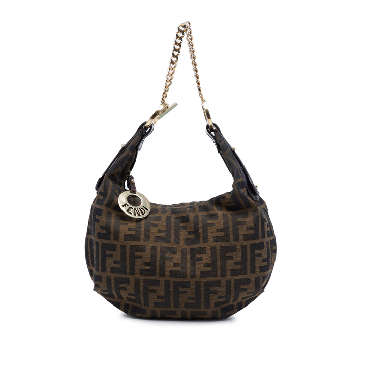 Fendi Zucca Toile Chef Chain Hobo