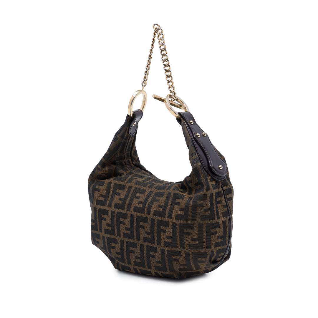 Fendi Zucca Toile Chef Chain Hobo
