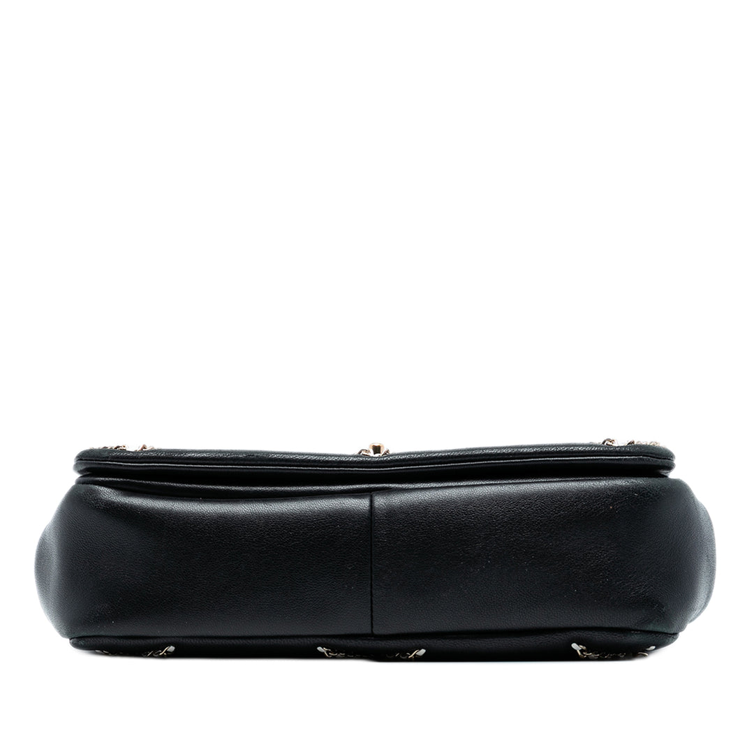 Chanel Small Cuir d’agneau Entwined Chain à rabat