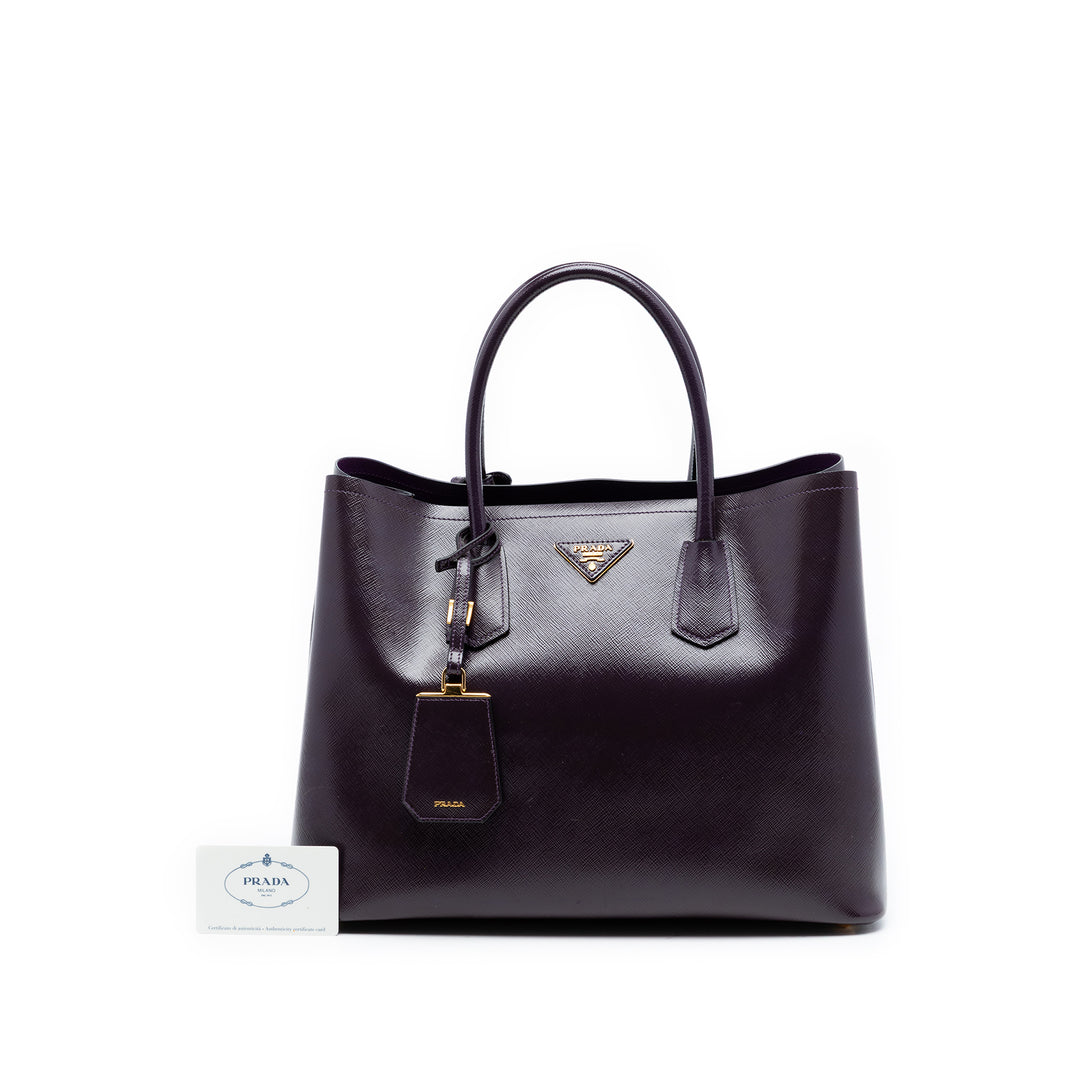 Prada Medium Saffiano Cuir Double Sac