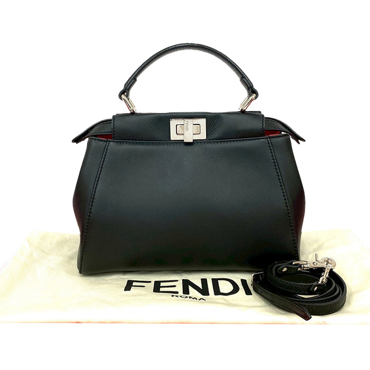Fendi Mini Nappa Monster Eyes Iconic Peekaboo Sac