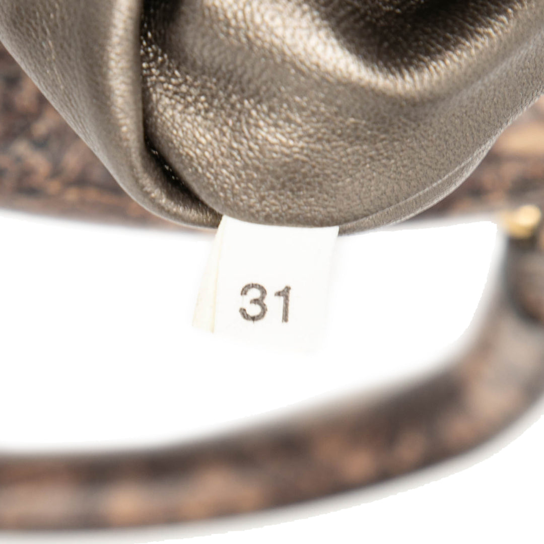 Prada Cervo Lux Lace Print Bauletto Sac à main