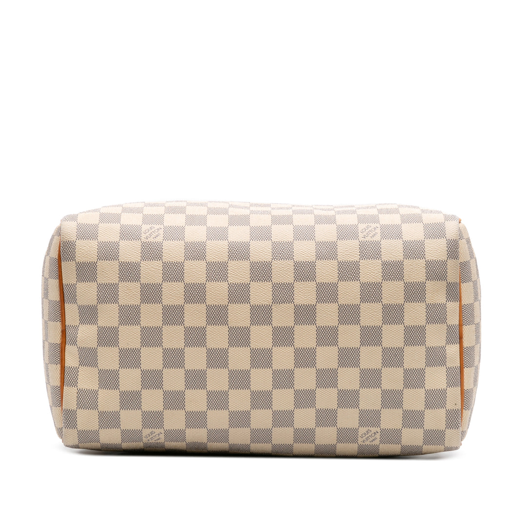 Damier Azur Speedy 30 White - Gaby Paris