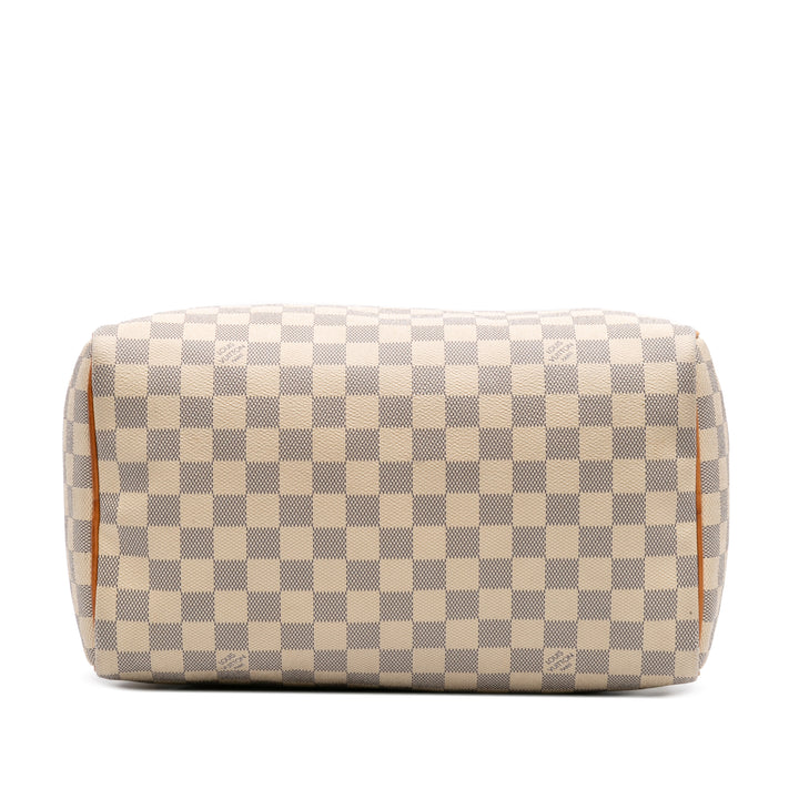 Damier Azur Speedy 30 White - Gaby Paris