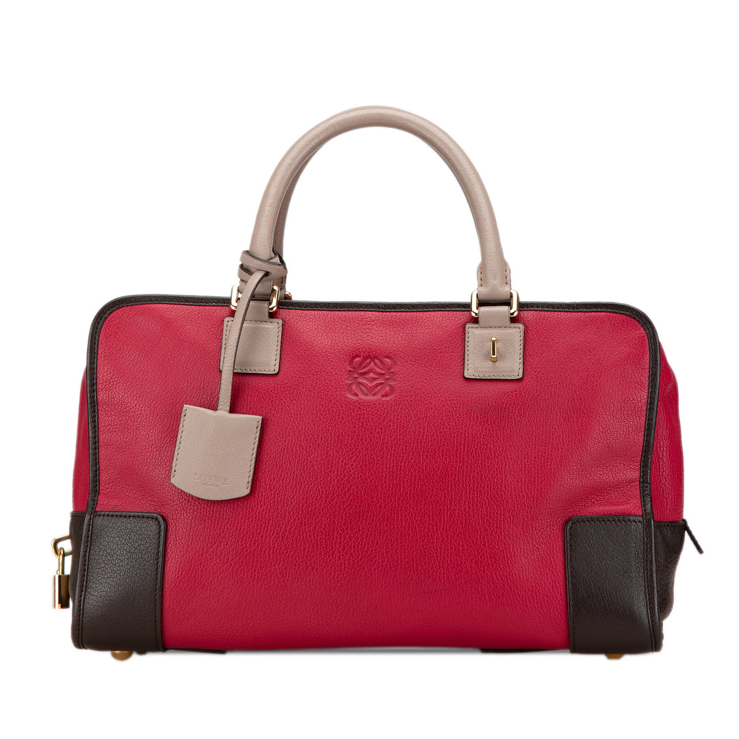 Tricolor Leather Amazona 36 Red - Gaby Paris