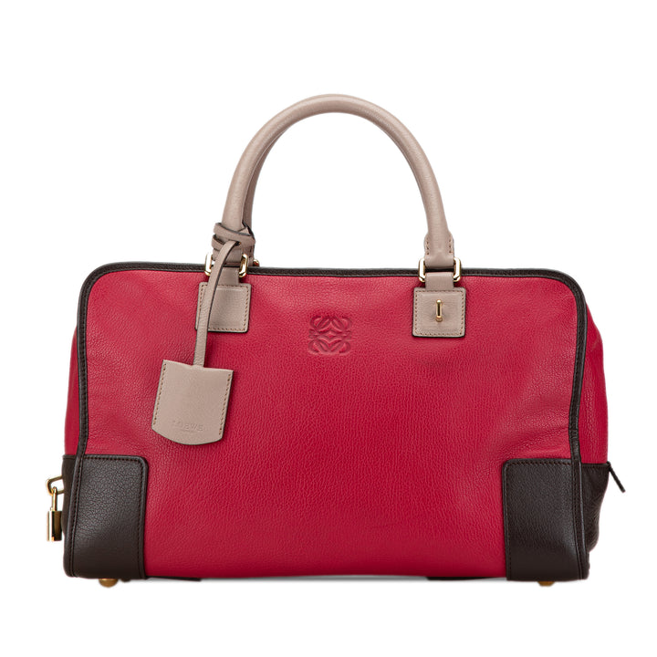 Tricolor Leather Amazona 36 Red - Gaby Paris