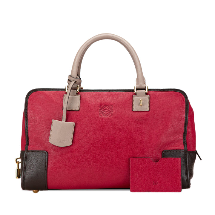 Tricolor Leather Amazona 36 Red - Gaby Paris