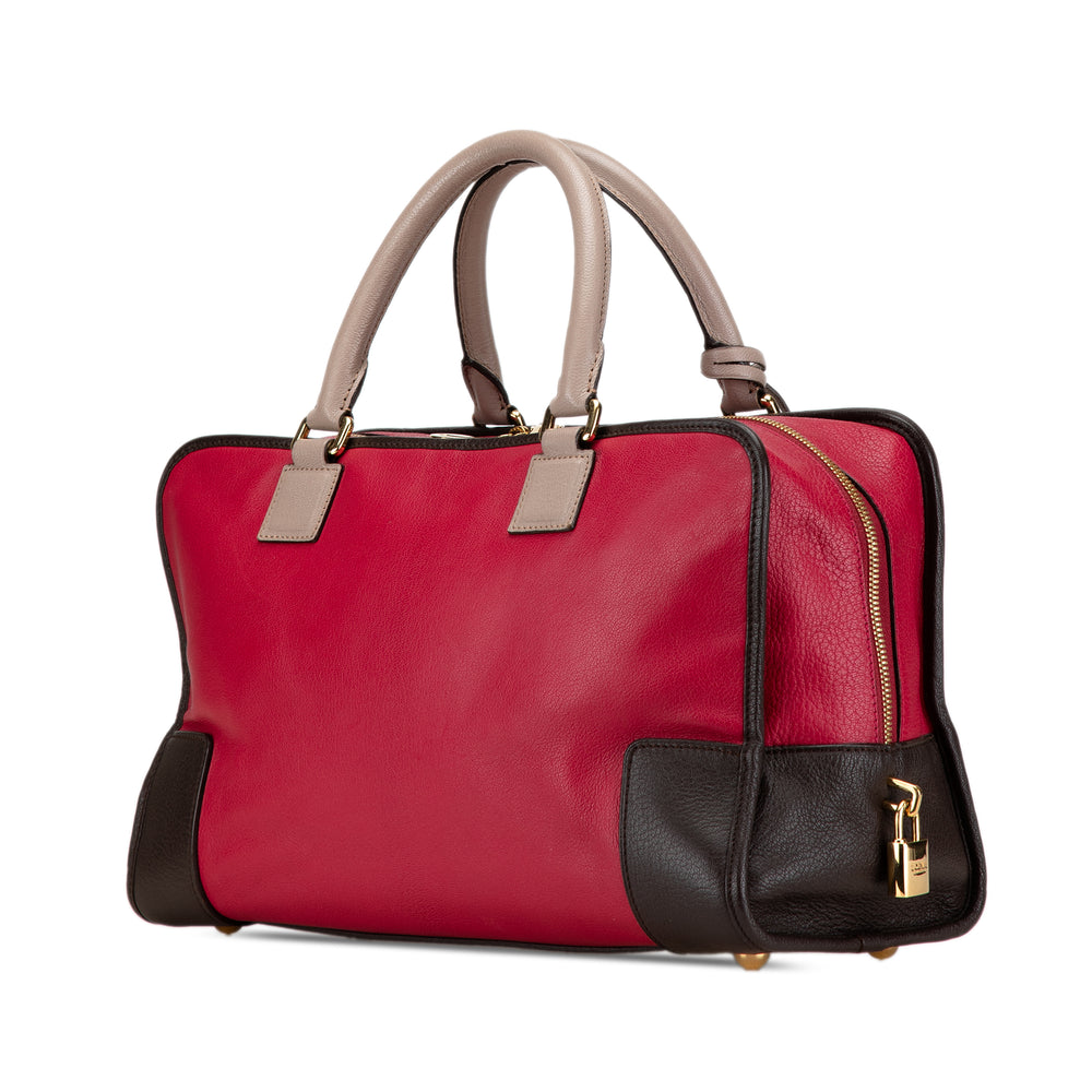 Tricolor Leather Amazona 36 Red - Gaby Paris